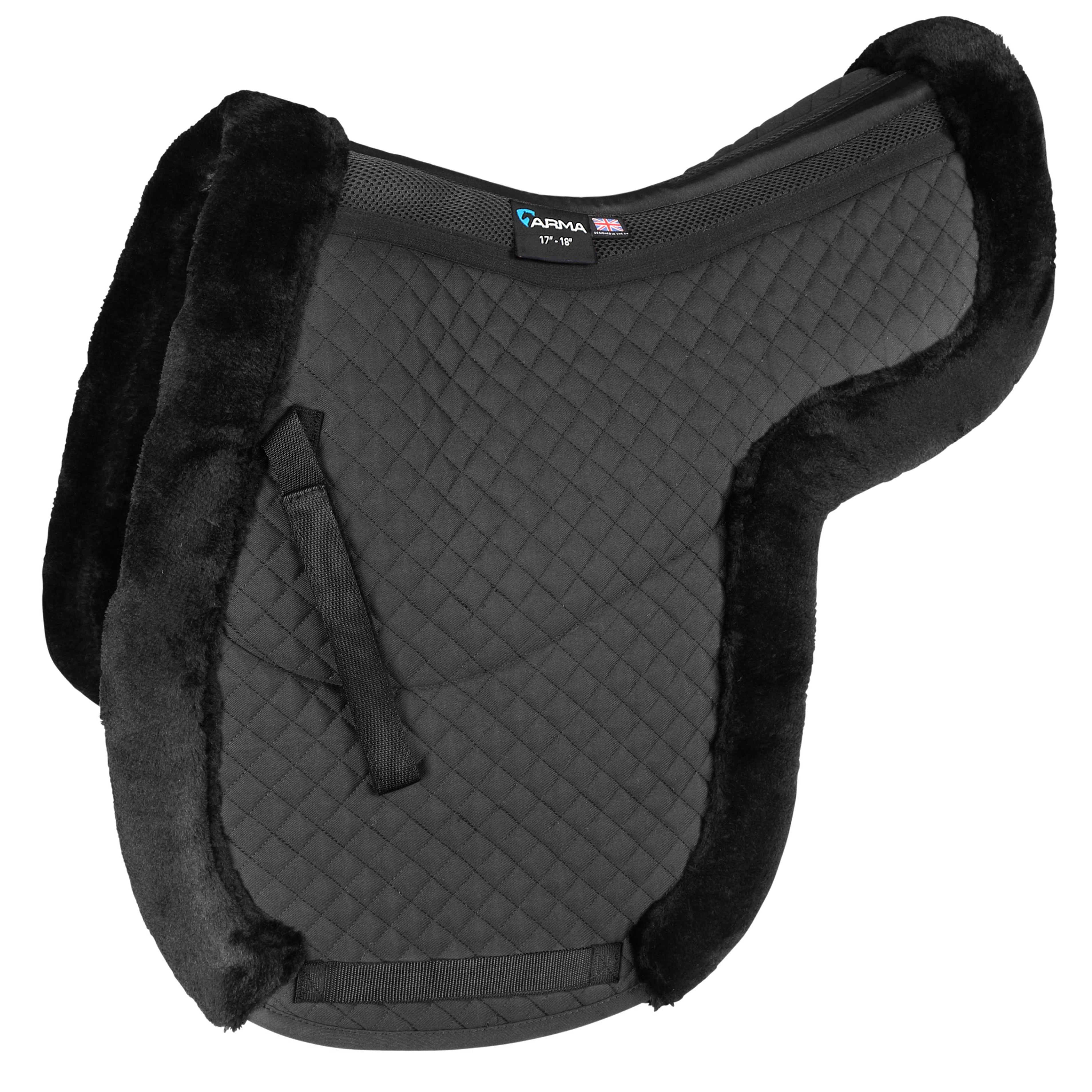 Accessori Equitazione Sottosella Rhinegold Luxe - Pelliccia Sintetica Per Comfort Cavallo Sella Equitazione Imbottita