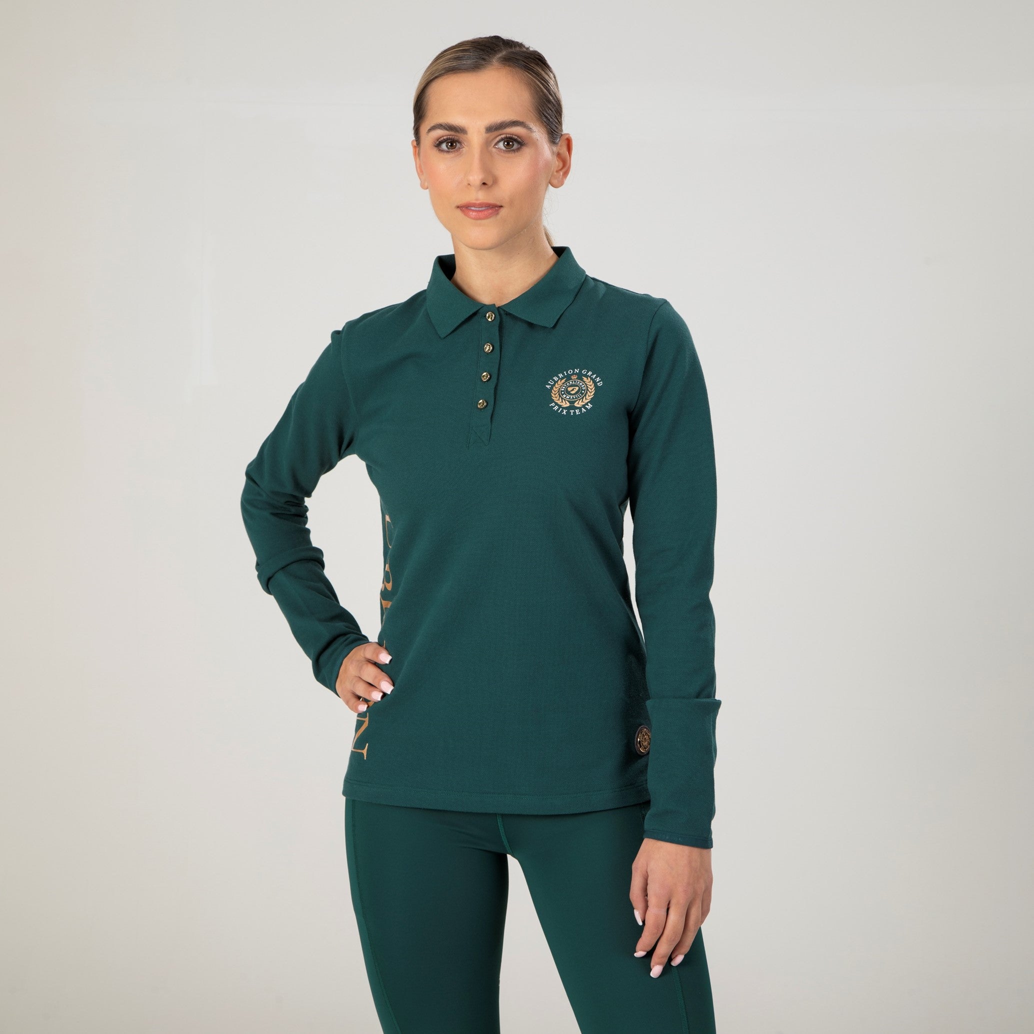 Aubrion Team Long Sleeve Polo Shirt