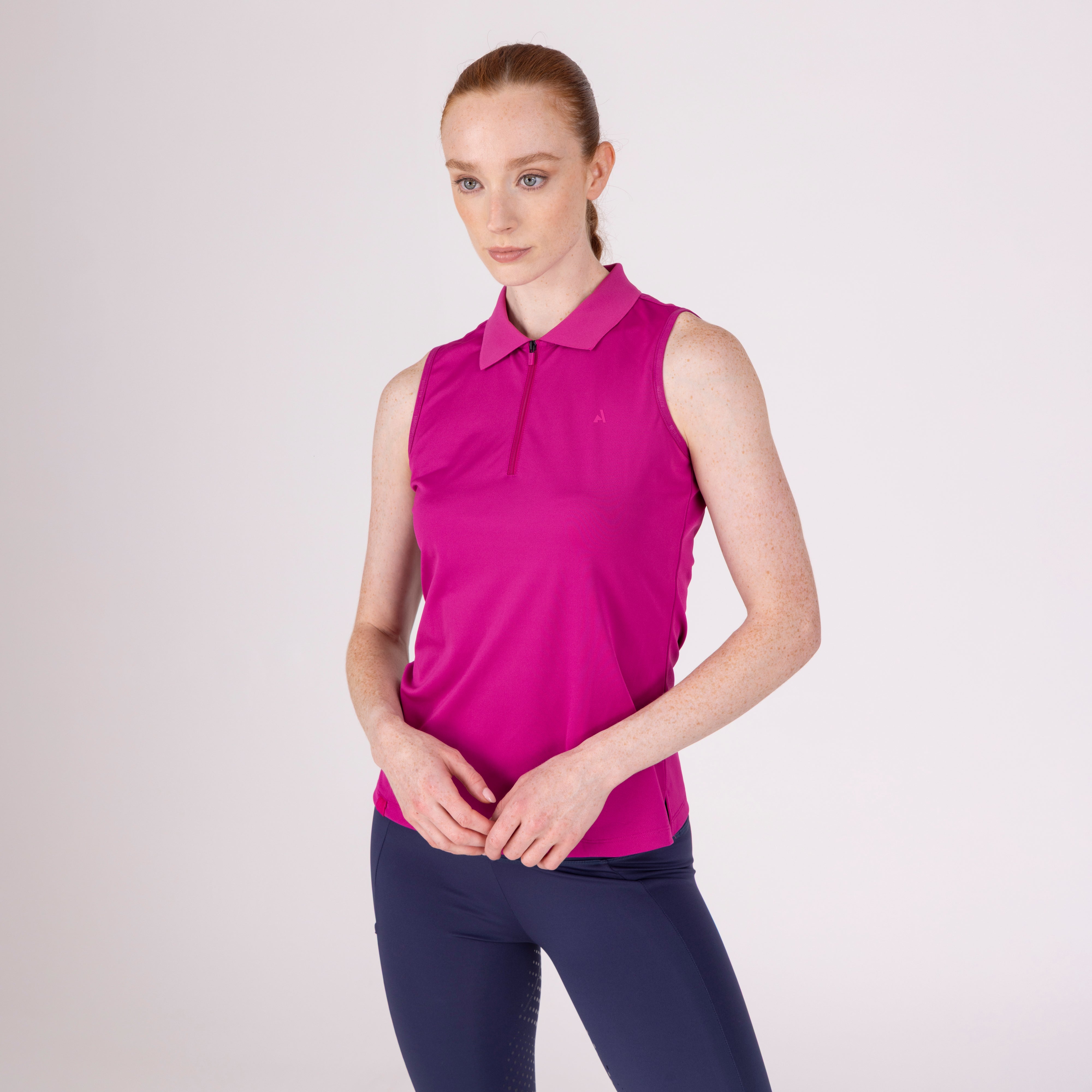 Aubrion React Sleeveless Tech Polo