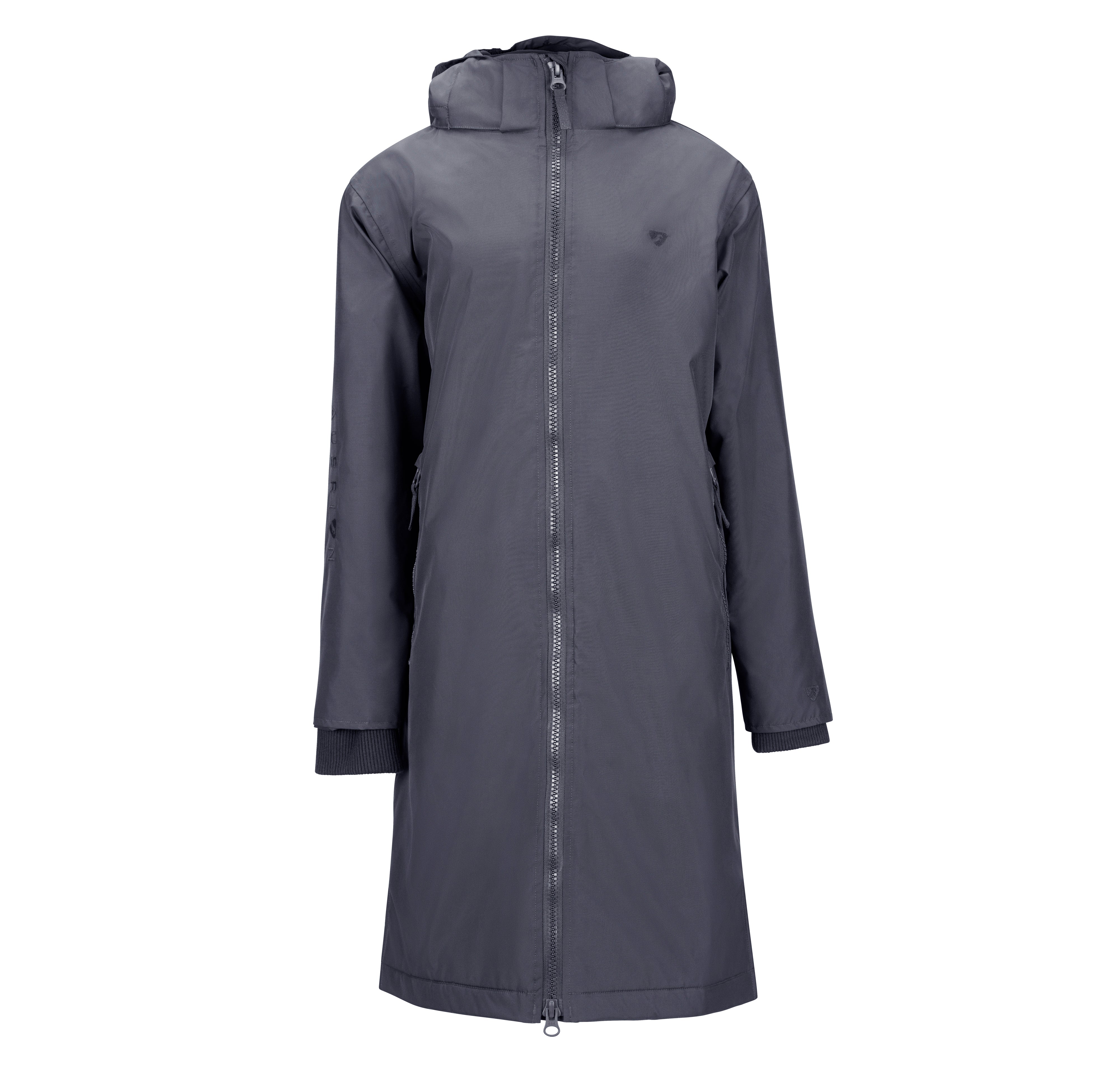Giacca Impermeabile Shires Aubrion Team Young Rider - Blu Navy/Acciaio, Taglie 7-14 Anni