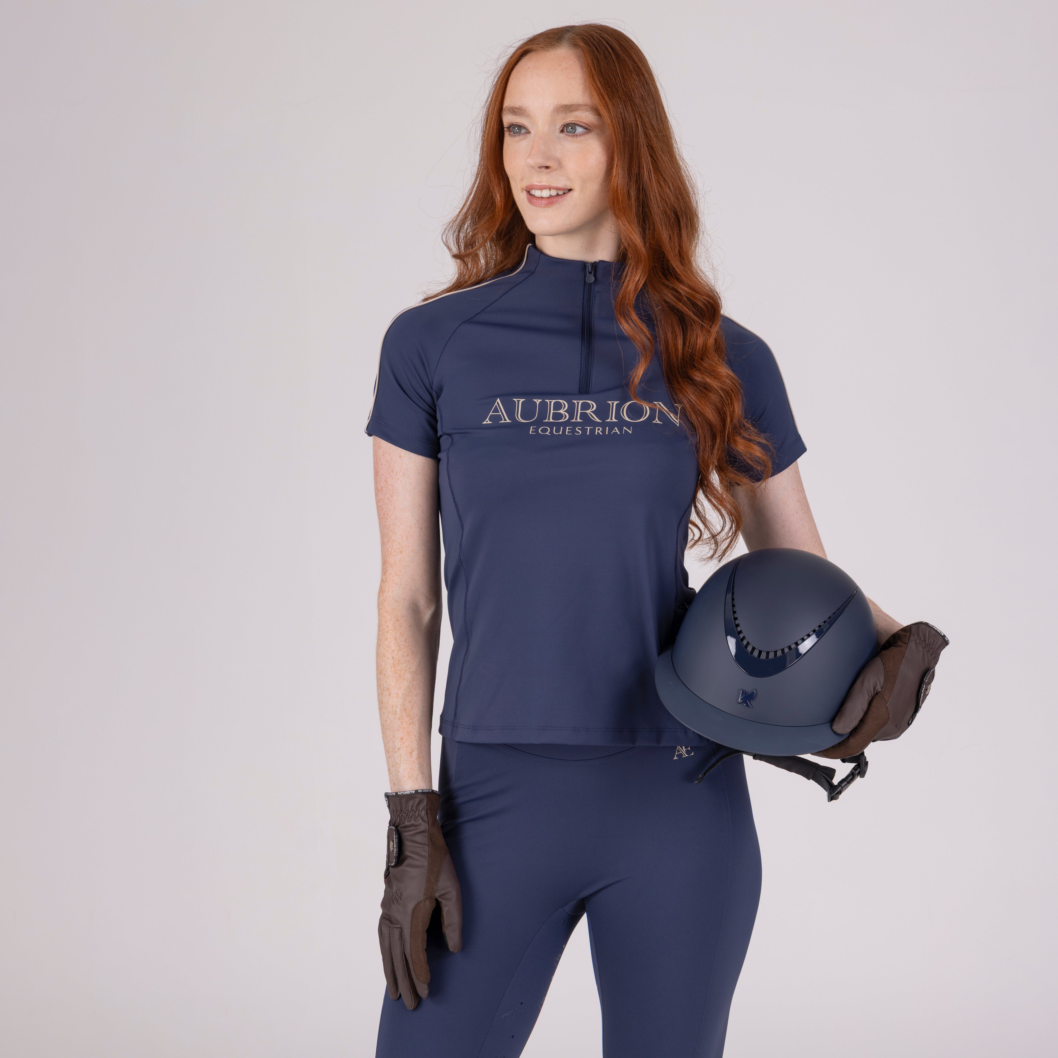 Aubrion Equestrian Short Sleeve Base Layer