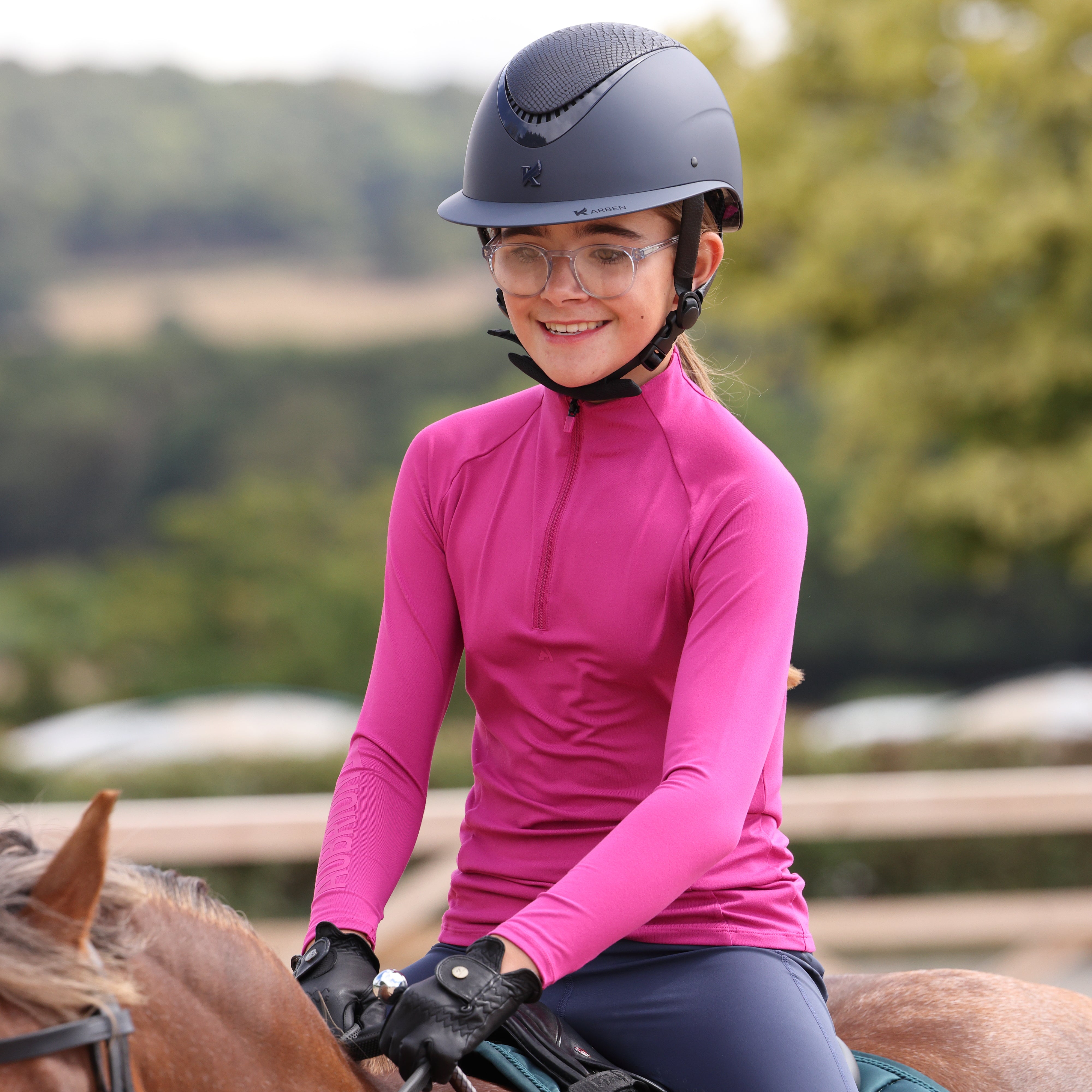 Aubrion React Long Sleeve Base Layer - Young Rider