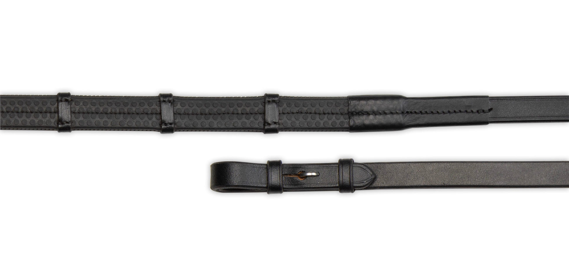 LeMieux Rubber Grip Continental Reins In Black - Foto 8