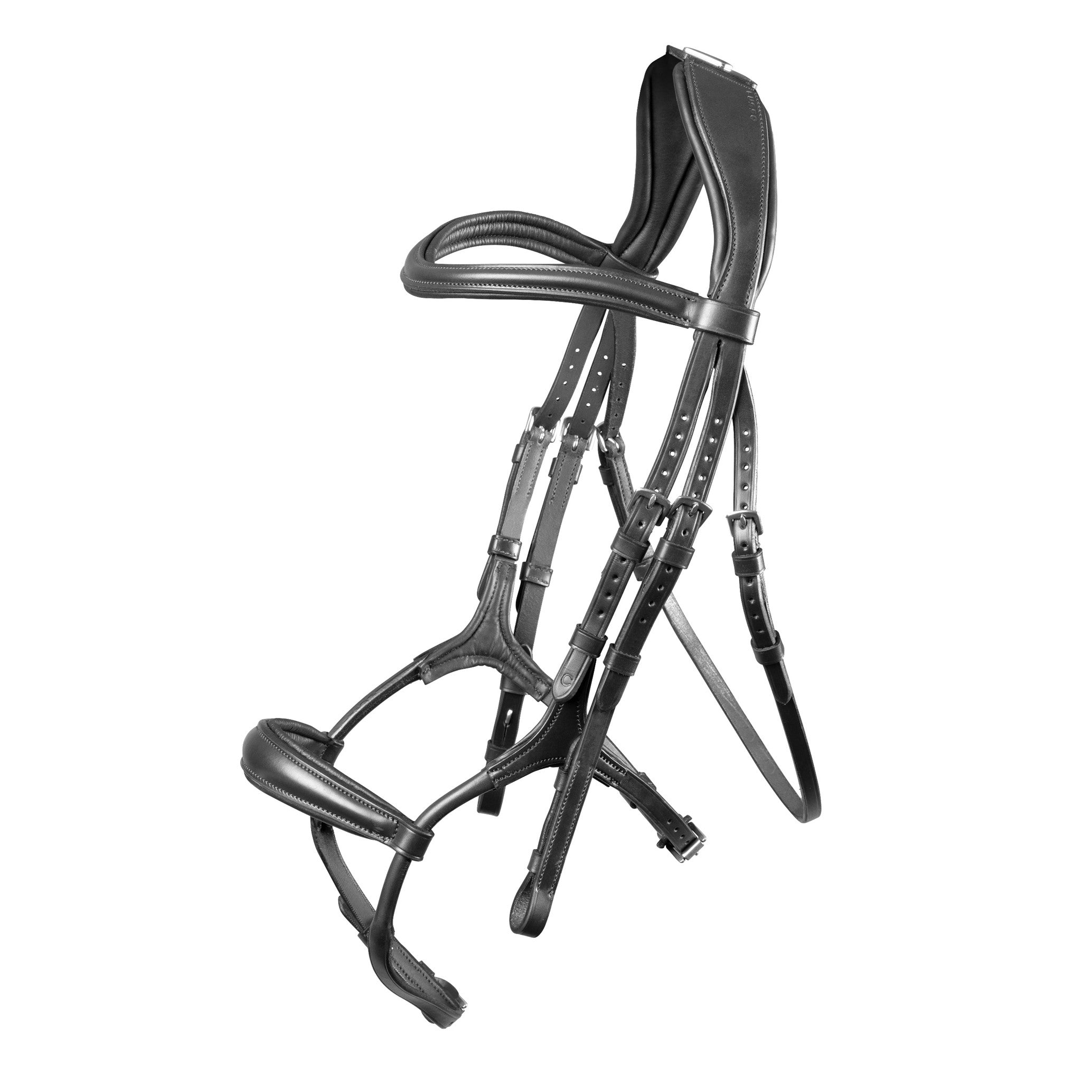 Velociti Lusso Rolled Padded Cavesson Bridle