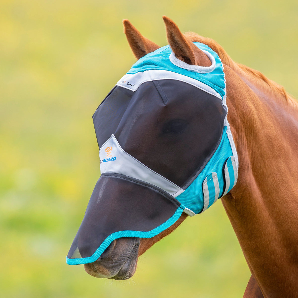 Basic Fly Mask Shires FlyGuard Pro Fine Mesh Fly Mask with Ear Holes & Nose