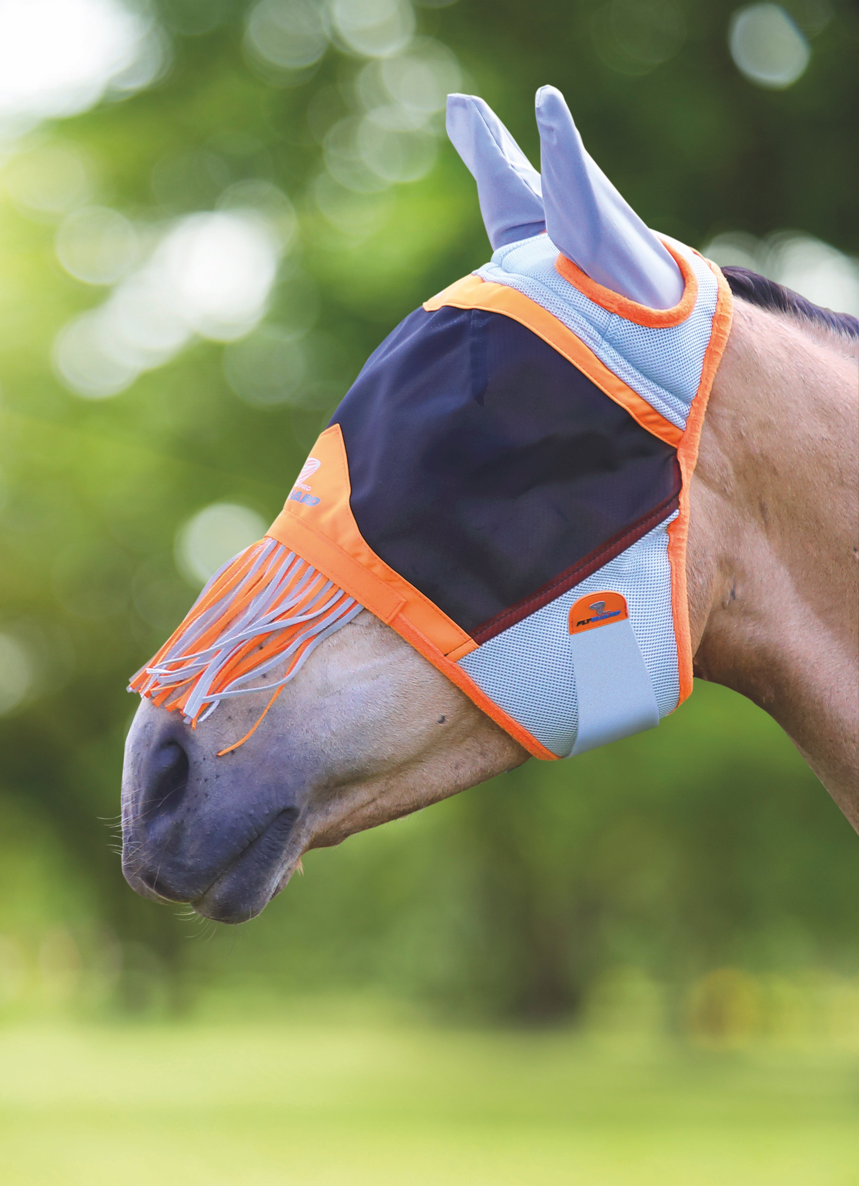 FlyGuard Pro Air Motion Fly Mask with Ears & Fringe