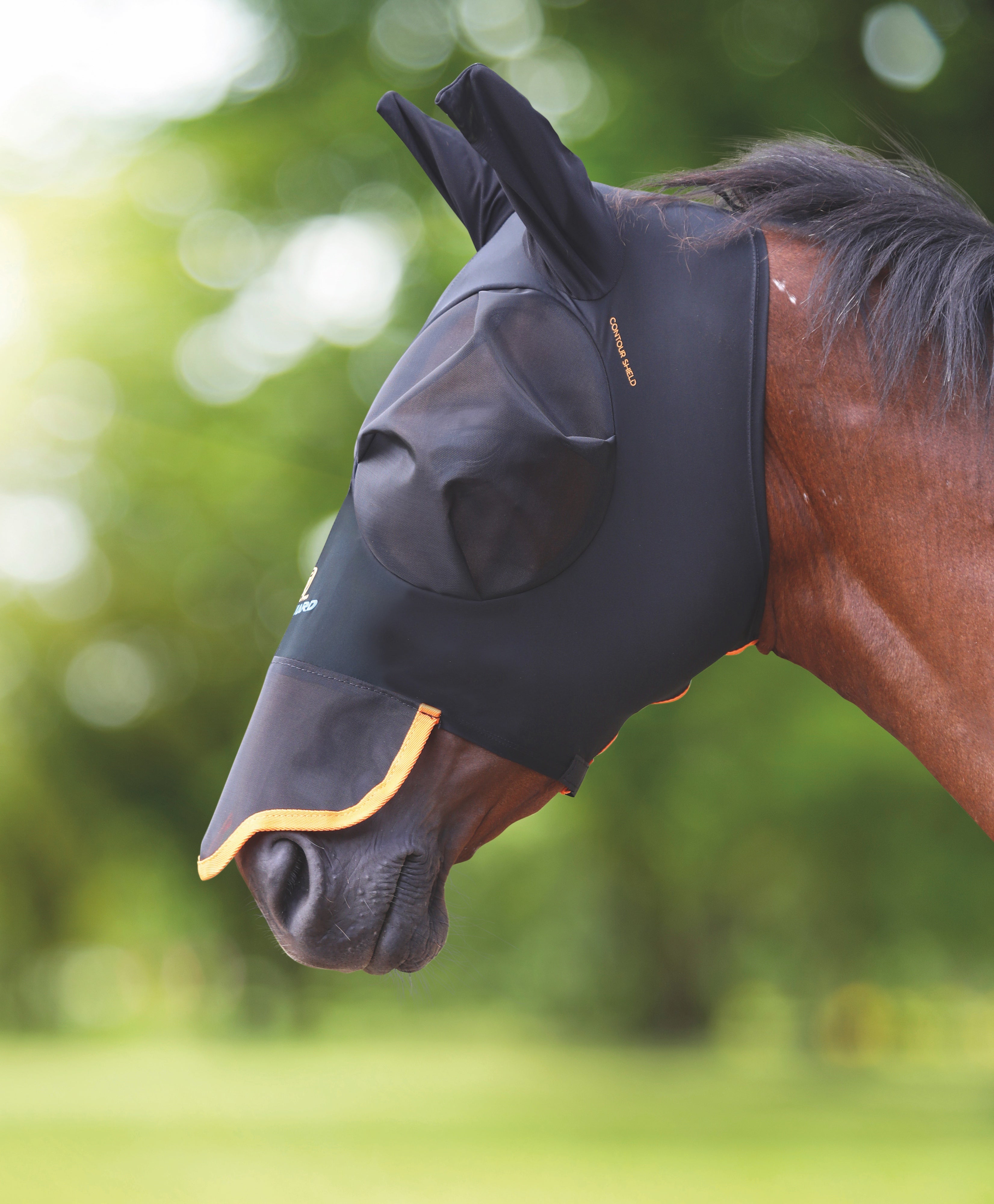 FlyGuard Pro Stretch Fly Mask with Nose