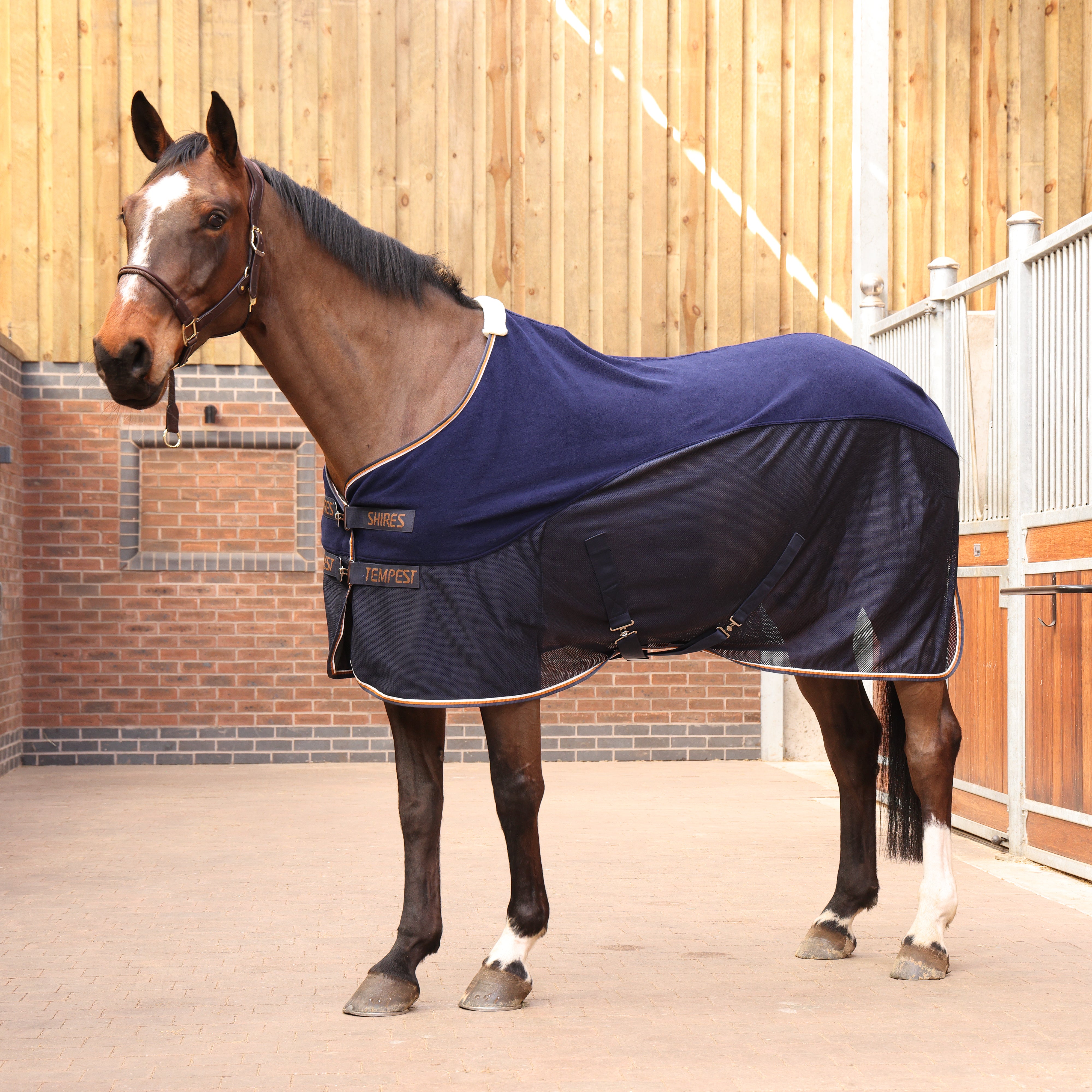 Shires Tempest Original Mesh Cooler Rug 5ft6 Navy